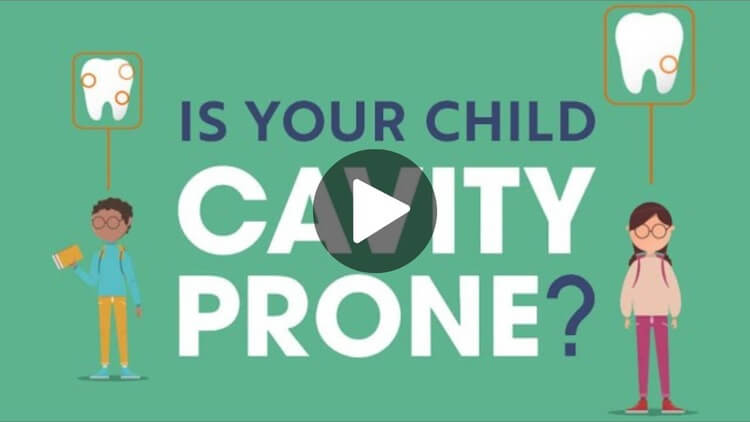 Thumbnail for educational video on children cavities